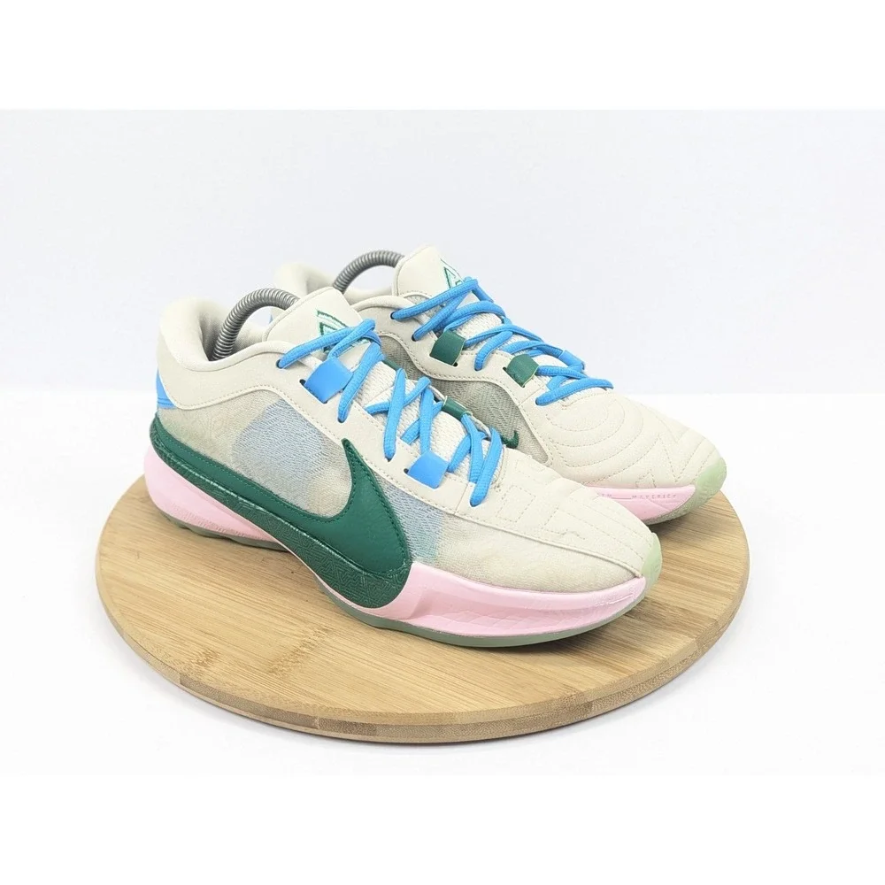 Nike‎ Mens 8 Giannis Immortality 3 Basketball Shoes White Green Pink Sneakers